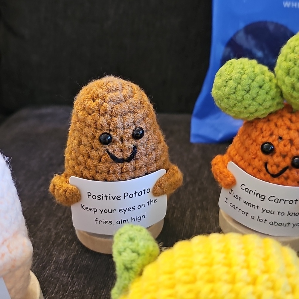 Cheerspace Handmade Crochet Fruit & Veggie Amigurumi Set - Multicolor - Picture 7 of 10